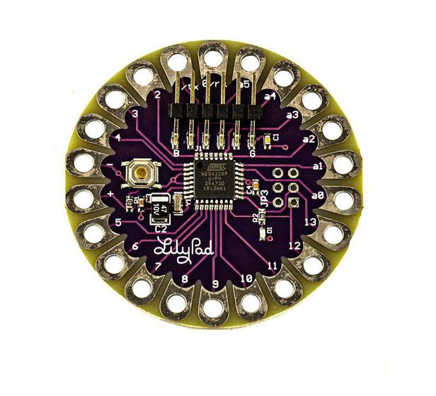 Imagem de Placa Arduino Lilypad Atmega328p Ideal para Projetos de Vestimentas