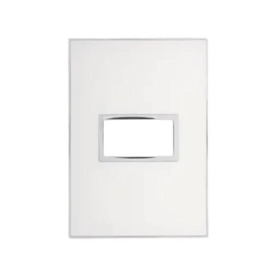 Imagem de Placa Arteor 4X2 1 Posto Mirror Branco - Pial Legrand