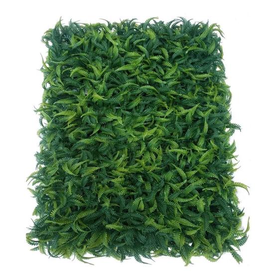 Imagem de Placa Artificial Luckyflor Muro Jardim 40X60Cm Samambaia 6Un