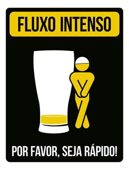 Imagem de Placa Banheiro - Fluxo Intenso Masculino 27X35