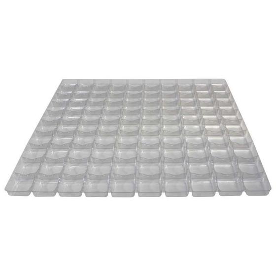 Imagem de Placa Berço de Acetato para Doces - 100 cavidades de 3,5cm x 3,5cm - Assk - Rizzo Embalagens