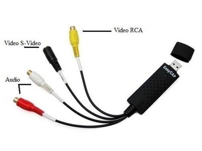 Imagem de Placa Captura Vídeo Áudio Usb 2.0 Easycap Vhstv Dvd Adaptador