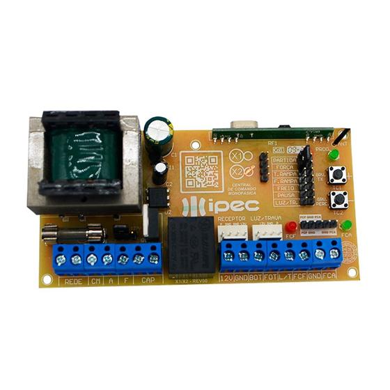 Imagem de Placa Central de Comando Para Motor Portão Eletrônico Universal 433mhz