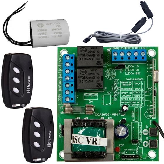 Imagem de Placa Central Motor Cca-bsc Rcg Controles Capacitor Sensor Basculante