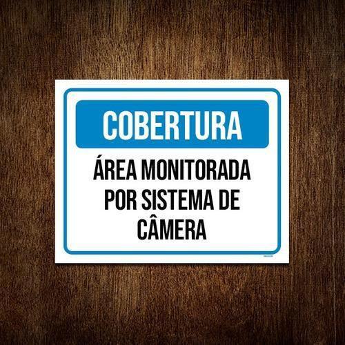 Imagem de Placa Cobertura Área Monitorar Câmera ul 27X35