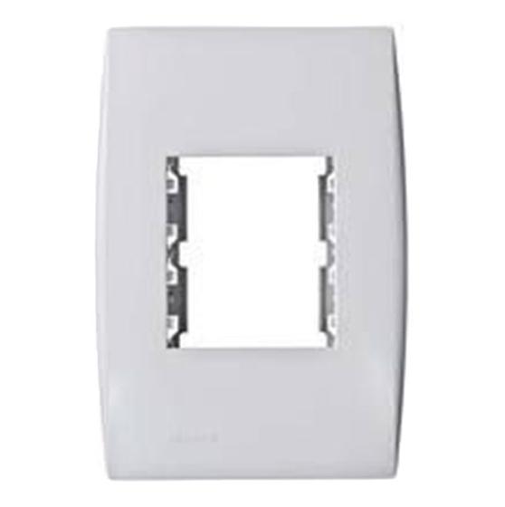 Imagem de Placa Com Suporte 2 Seções 4 x 2 Branca LINHA ILUS 5TG99024 SOPRANO 
