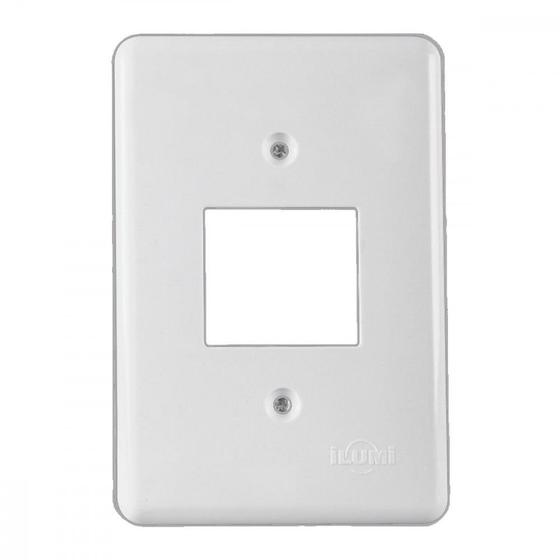 Imagem de Placa Conjunto Ilumi Stylus Branco 4X2 - 2 Interuptores - 2050