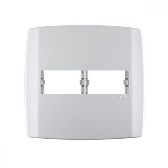 Imagem de Placa Conjunto Modular Slim 4X4 - 1 Modulo + 1Modulo Separados Horizontais Com Suporte 83060