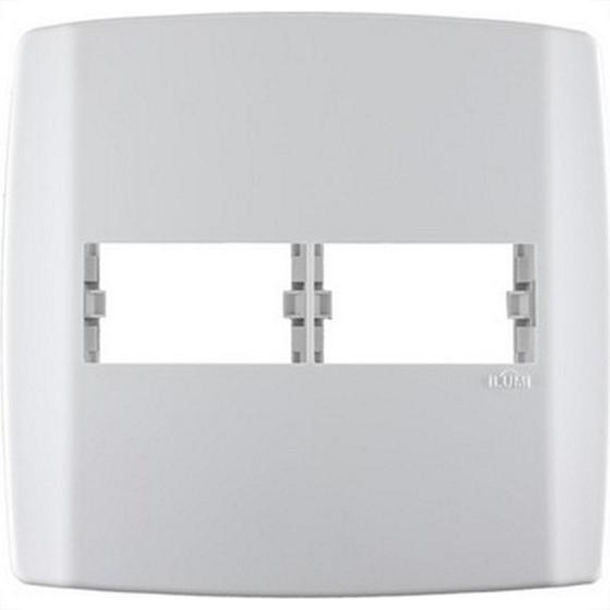 Imagem de Placa Conjunto Modular Slim 4X4 - 1 Modulo + 1Modulo Separados Horizontais Com Suporte 83060