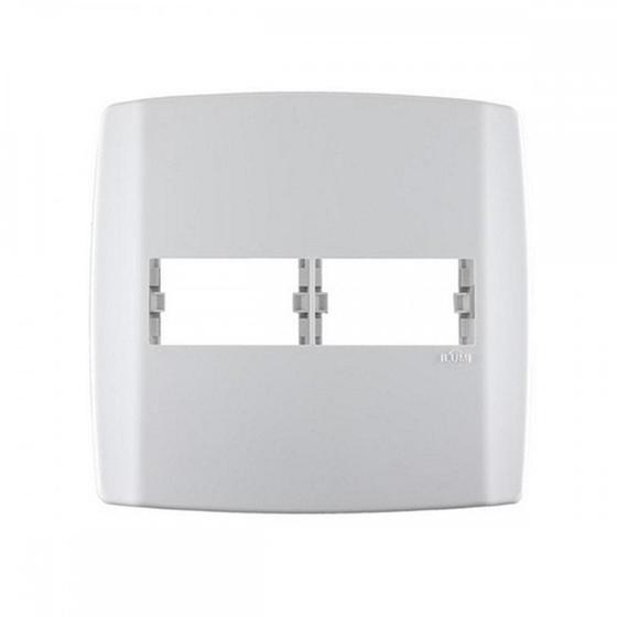 Imagem de Placa Conjunto Modular Slim 4X4 - 1 Modulo + 1Modulo Separados Horizontais Com Suporte 83060