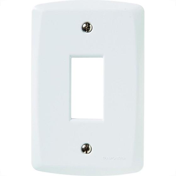 Imagem de Placa Conjunto Modular Tramontina Lux 4X2 - 1 Modulo Vertical 57105003