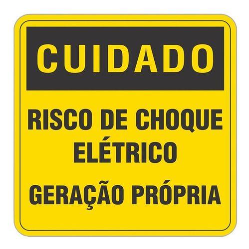 Imagem de Placa Cuidado Geração Própria 13x13 Energia Solar Rge Cpfl