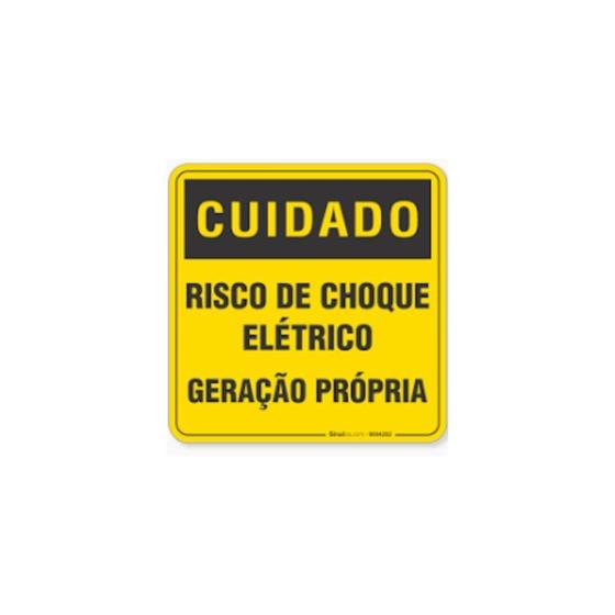 Imagem de Placa De Advertencia Geração Propria Sun21 - Plaadv