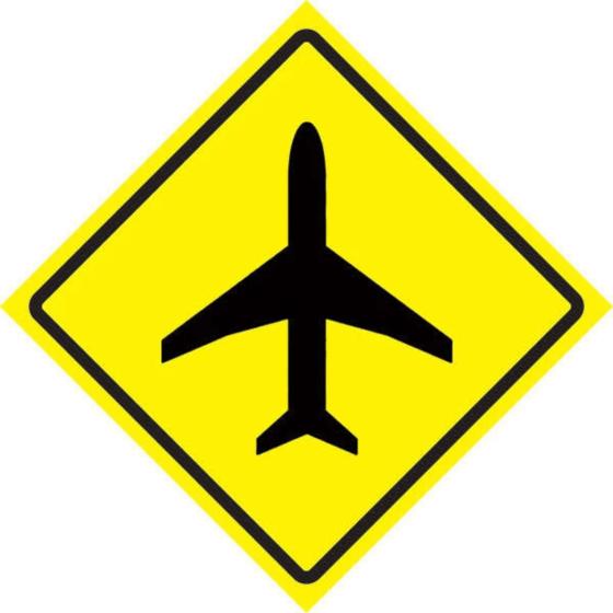 Imagem de Placa De Alumínio Composto - Aeroporto A-43 60x60