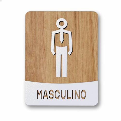 Imagem de Placa De Banheiro Placas Para Banheiro Feminino Masculino