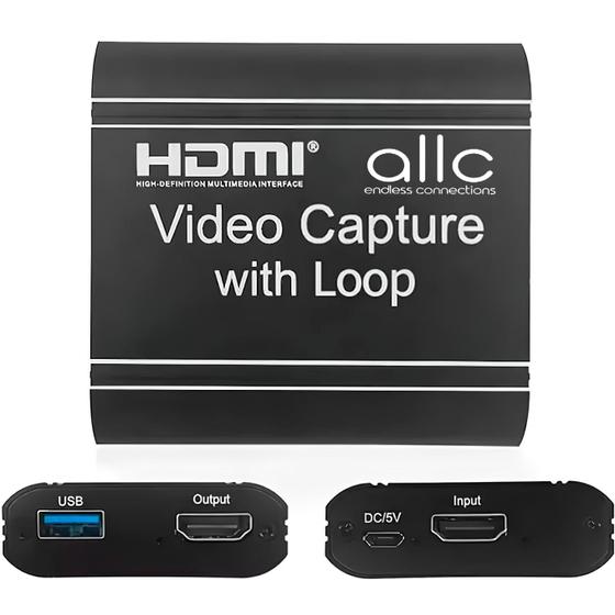 Imagem de Placa De Captura Audio Video 4k Full Hd Hdmi 1080p 60Hz Fps Usb 3.0