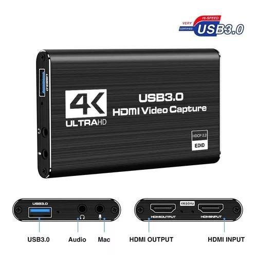 Imagem de Placa de captura de vídeo 4k 1080p hdmi para usb 3.0