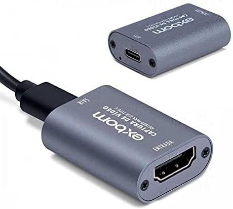 Placa de captura de vídeo HDMI para USB Type-C 4K CV-U3C100 - Exbom Menor preço em Placa de captura de vídeo HDMI para USB Type-C 4K CV-U3C100 - Exbom