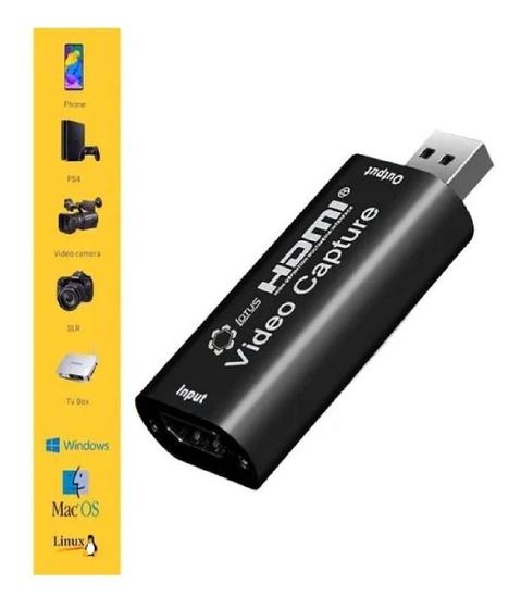 Imagem de Placa De Captura Hdmi Usb 4k Hd  E 1080p Vídeo Audio Jogos