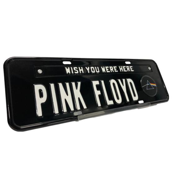 Imagem de Placa De Carro Decorativa Pink Floyd Alto Relevo