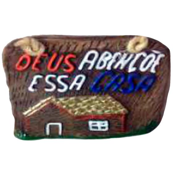 Imagem de Placa de Churrasco Decorativa - Cantinho do Churrasco - Deus Abençoe Esta Casa