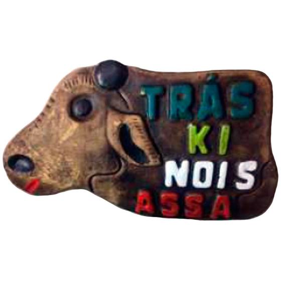 Imagem de Placa de Churrasco Decorativa - Cantinho do Churrasco - Trás Ki Nóis Assa - Boi