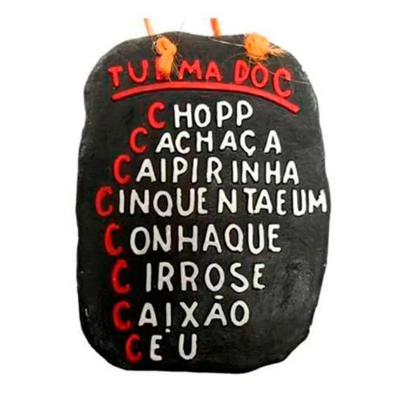 Imagem de Placa De Churrasco Decorativa - Turma Do C - Vermelho