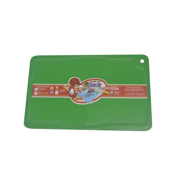 Placa de Corte com Canaleta em Polietileno Verde 1,5X30X50cm 121 Pronyl Menor preço em Placa de Corte com Canaleta em Polietileno Verde 1,5X30X50cm 121 Pronyl