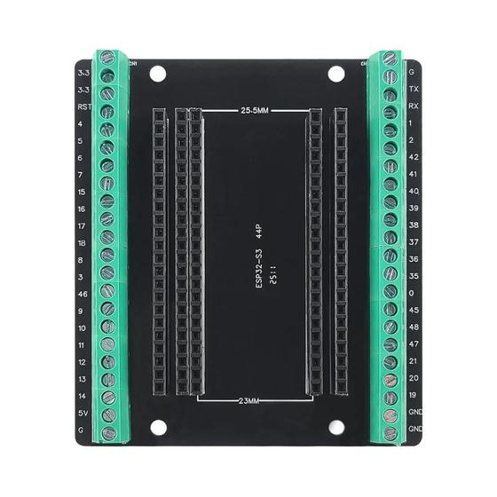 Imagem de Placa de Desenvolvimento ESP32-S3 com Wi-Fi 2.4G e Bluetooth - Kit com Adaptador de Expansão 44-Pin Tipo-C