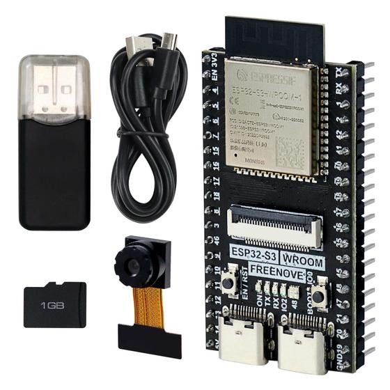 Imagem de Placa de Desenvolvimento ESP32-S3-WROOM-CAM FREENOVE com Tutorial