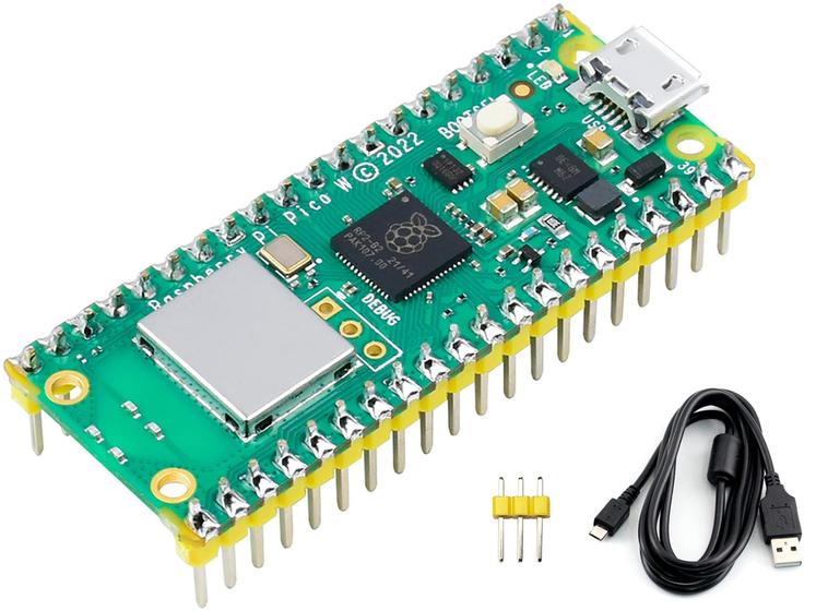 Imagem de Placa de Desenvolvimento Raspberry Pi Pico W WiFi - Waveshare