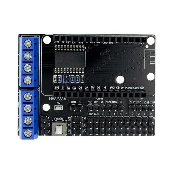 Imagem de Placa De Desenvolvimento Sem Fio NodeMCU V3 Lua WIFI ESP8266 ESP-12E CH340 CP2102 CH9102X