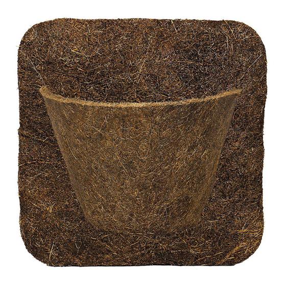 Placa de fibra de coco com Vaso coquim mod. 5002 Cooperochids Fibra de Coco Magazine Luiza