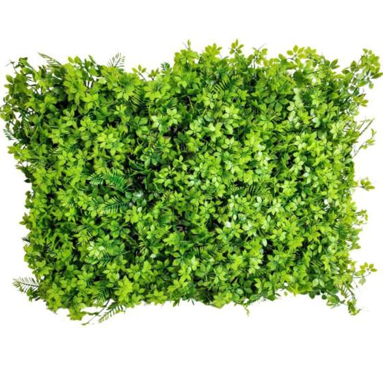 Imagem de Placa De Grama Verde Folhas 60X40Cm Planta Artificial
