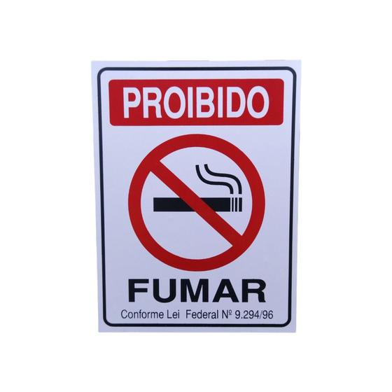 Placa de identificação NA proibido fumar P-5/1 - 121 - Ja Menor preço em Placa de identificação NA proibido fumar P-5/1 - 121 - Ja