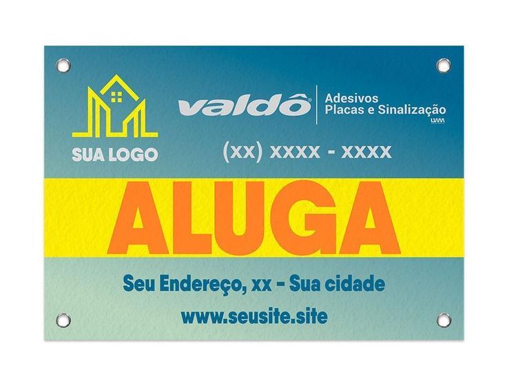 Imagem de Placa de Imobiliária em Lona com Ilhós 70x50cm 20 Unidades 