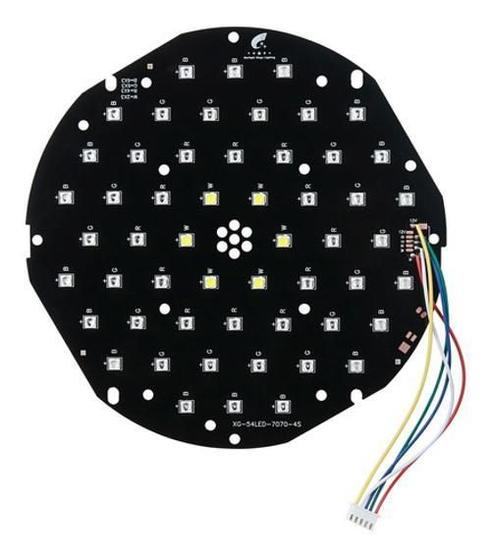 Imagem de Placa De Led Para Reposição Slim Par 54 Com 54 Leds 2W Rgbw