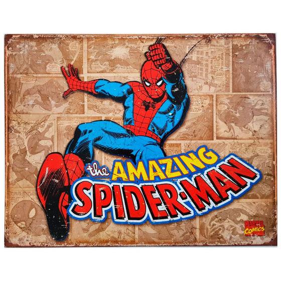Imagem de Placa De Metal Spider Man