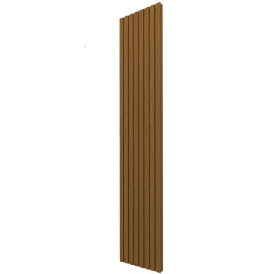 Imagem de Placa de Painel com ripas Nobre autentico 100% MDF com largura de 50 cm Castanho