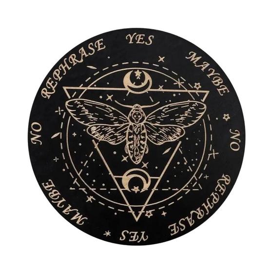 Imagem de Placa De Pêndulo De Madeira Lua Estrela, Cura Energética, Meditação, Adivinhação, Altar, Ornamento