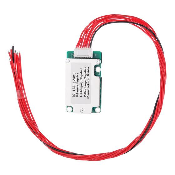 Imagem de Placa de Proteção de Bateria Bisida 7S 24V 15A Li-ion com NTC