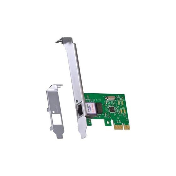 Imagem de Placa de Rede 10/100/1000 Pci-E Prv1000E Com Suporte Low Profile - Vinik 