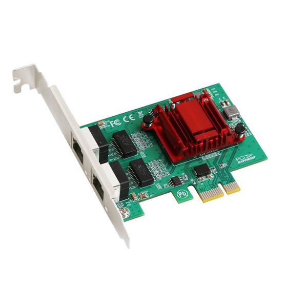 Imagem de Placa de Rede Dual PORT 10/100/1000 PCI-E com Suporte LOW Profile PRV2P1000E