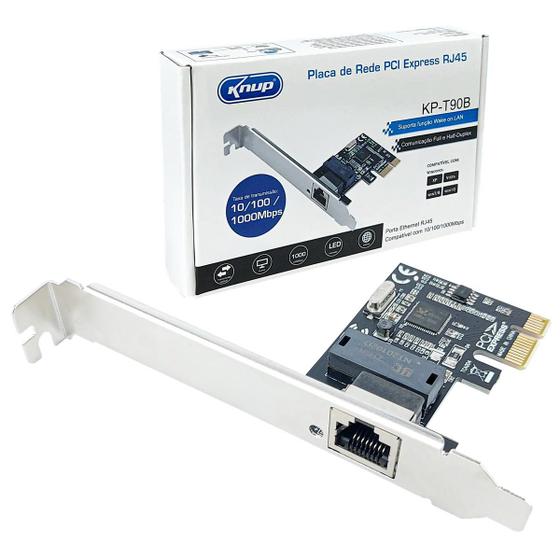 Imagem de Placa de Rede Gigabit PCI Express 1000Mbps RJ45 Ethernet Lan 10 100 1000 Mbps Internet para PC Desktop