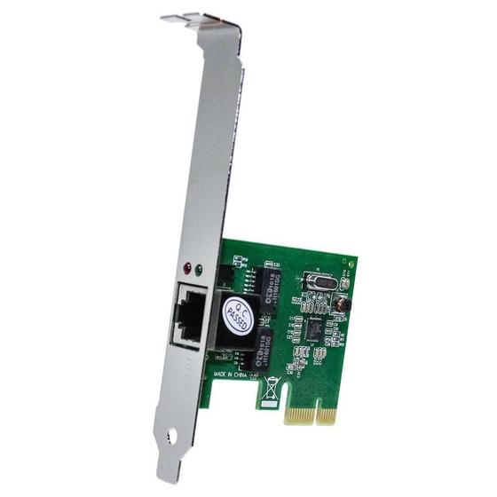 Placa De Rede Pci-e Express Lan Ethernet 100/1000 Gigabyte Menor preço em Placa De Rede Pci-e Express Lan Ethernet 100/1000 Gigabyte