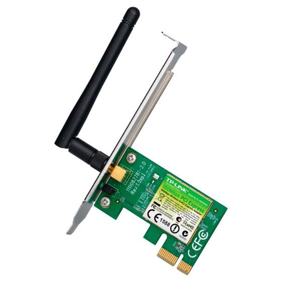 Imagem de Placa De Rede Wireless Pci-express 150mbps C/ Low Profile Tl-wn781nd