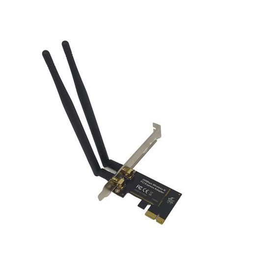 Imagem de Placa De Rede Wireless Wi-fi Pci Express Para Pc 300mbps 2.4ghz 2 Antenas Removíveis knup KPT118