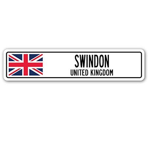 Imagem de Placa de Rua de Swindon, Reino Unido - Bandeira Britânica