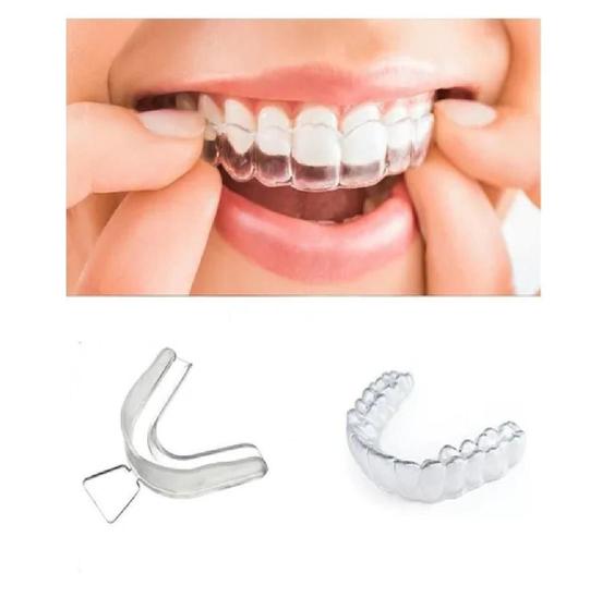 Imagem de Placa De Silicone Anti Bruxismo Termo-moldável Tam Universal