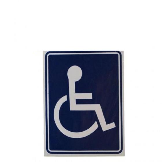Imagem de Placa DE Sinalização 20x15 Deficiente Físico C/ NFE